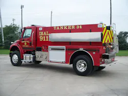 A Danko 2,000-gallon wetside tanker, built on a Freightliner M2 was recently delivered to Vernon Township Fire Department in Indiana. A Danko 2,000-gallon wetside tanker, built on a Freightliner M2 was recently delivered to Vernon Township Fire Department in Indiana.