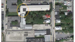 This view from Google Maps shows the layout of the senior citizen complex, which features various roof styles and levels. This image shows access points and exposures. This view from Google Maps shows the layout of the senior citizen complex, which features various roof styles and levels. This image shows access points and exposures.