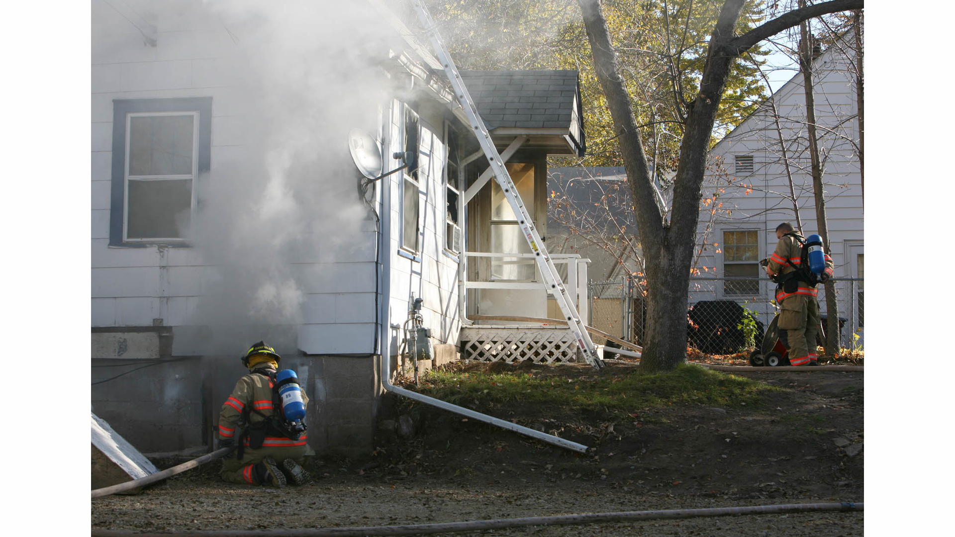 When you conduct your next size-up, ask yourself whether the A-side is the best way to enter the structure. Factors include access, fire location and obstacles.