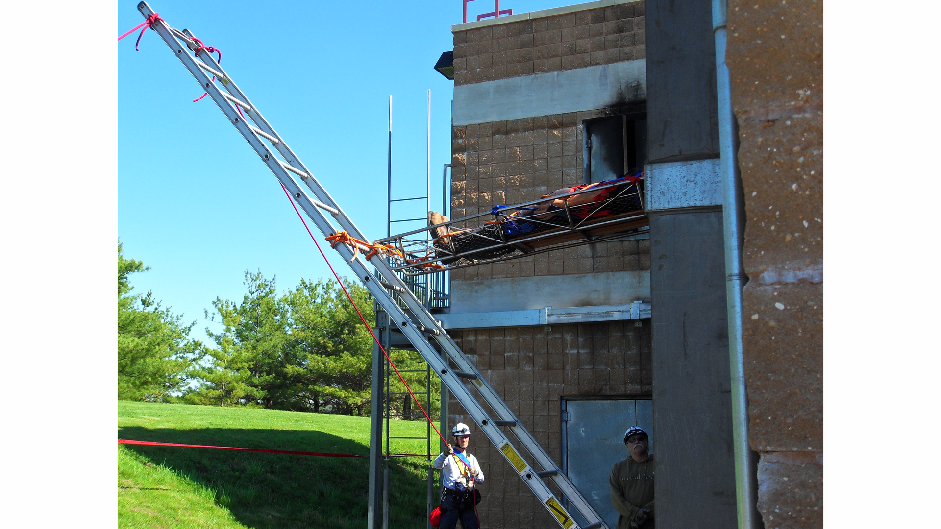Photo 1. The rescue team&rsquo;s job is to remove the victim from harm, in any direction.