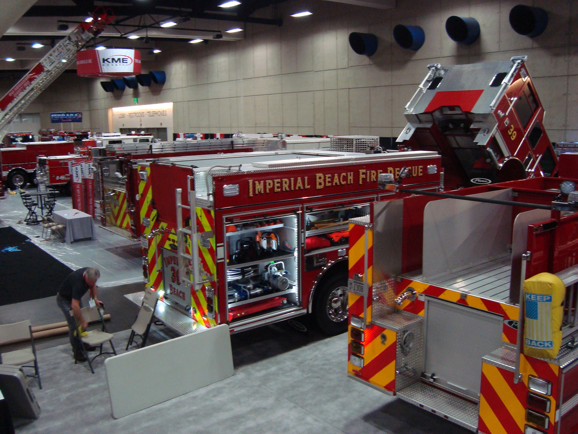 Dozens of unique apparatus are on the show floor waiting for attendees to view when the show opens Tuesday at noon.