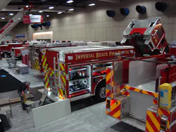 Dozens of unique apparatus are on the show floor waiting for attendees to view when the show opens Tuesday at noon. Dozens of unique apparatus are on the show floor waiting for attendees to view when the show opens Tuesday at noon.