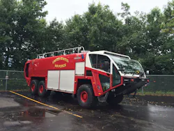 Oshkosh Airport Products has been awarded a contract to build 16 new generation Oshkosh Striker ARFF vehicles for the United States Air Force (USAF). All of the vehicles will feature an ultra high pressure (UHP) firefighting system. Oshkosh Airport Products has been awarded a contract to build 16 new generation Oshkosh Striker ARFF vehicles for the United States Air Force (USAF). All of the vehicles will feature an ultra high pressure (UHP) firefighting system.