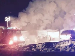 Ten Sleep Fire Department lost its building and five pieces of apparatus in a blast Saturday night. Ten Sleep Fire Department lost its building and five pieces of apparatus in a blast Saturday night.