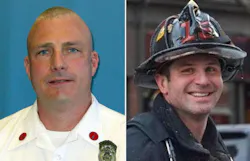 Boston Fire Lt. Edward Walsh Jr. (left) and Firefighter Michael R. Kennedy died on March 26, 2014. Boston Fire Lt. Edward Walsh Jr. (left) and Firefighter Michael R. Kennedy died on March 26, 2014.