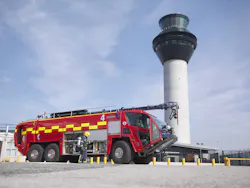 Oshkosh is showcasing a wide range of new products and advanced technologies at Interschutz 2015 on June 8-13. Headlining the booth will be the unveiling of the new Oshkosh® fire apparatus. Shown here is the Oshkosh Striker® 6 X 6, courtesy of Manchester International Airport. Oshkosh is showcasing a wide range of new products and advanced technologies at Interschutz 2015 on June 8-13. Headlining the booth will be the unveiling of the new Oshkosh® fire apparatus. Shown here is the Oshkosh Striker® 6 X 6, courtesy of Manchester International Airport.