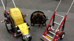 RollNRack showcased the Efficiency Package for hose racking. It includes one Power Roller, one GO-Pack, one Extra Coupling Jaw set and one extra battery pack and charger. RollNRack showcased the Efficiency Package for hose racking. It includes one Power Roller, one GO-Pack, one Extra Coupling Jaw set and one extra battery pack and charger.