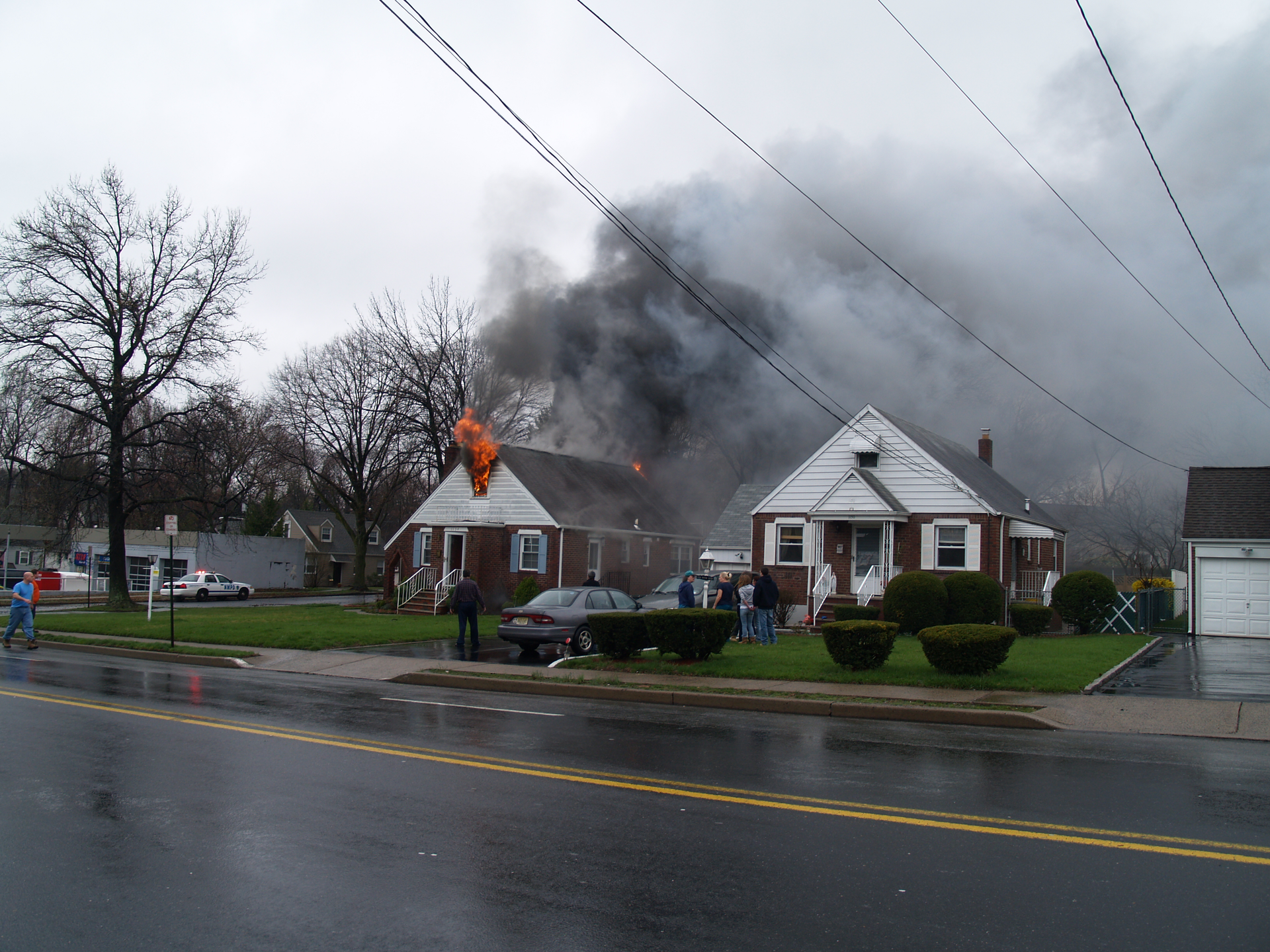 This photo illustrates conditions as you approach and arrive at the incident.