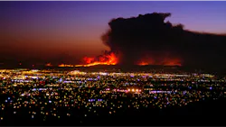 Wildland fire is a coalition effort, as was the case with the Freeway Complex Fire burned in a Mutual Threat Zone in Southern California. Wildland fire is a coalition effort, as was the case with the Freeway Complex Fire burned in a Mutual Threat Zone in Southern California.