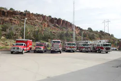 Los Alamos County Fire Department apparatus located at Station 3 in White Rock. Los Alamos County Fire Department apparatus located at Station 3 in White Rock.