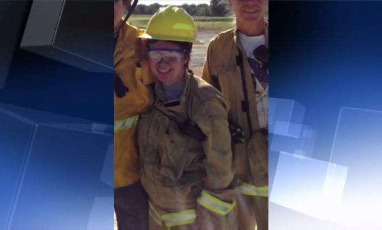 Wheelock Firefighter Julie Clark.