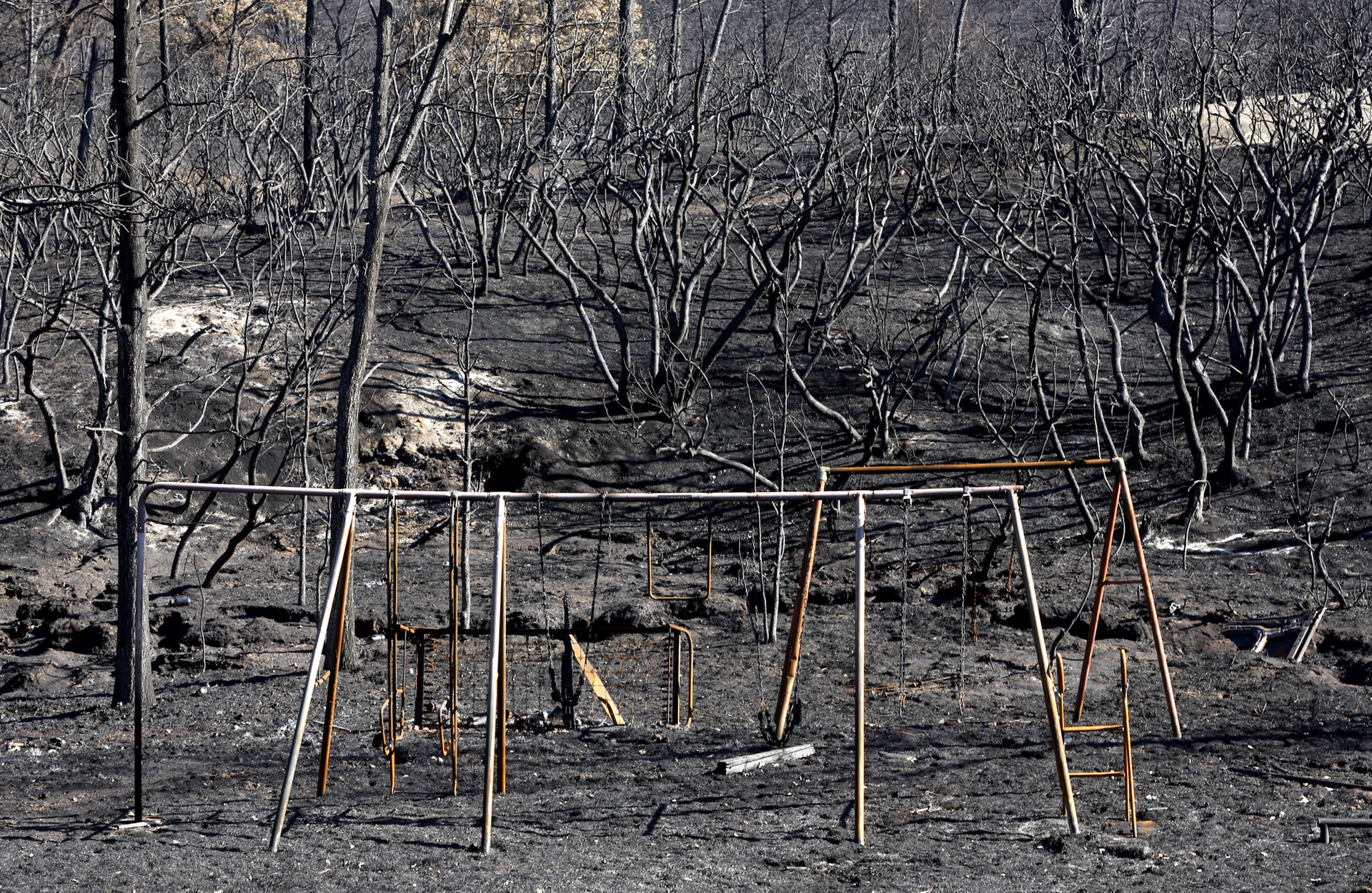 Flames destroyed everything in their path.