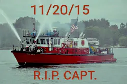 Capt. Walter Szelag collapsed and died Friday while working on the fire boat. Capt. Walter Szelag collapsed and died Friday while working on the fire boat.