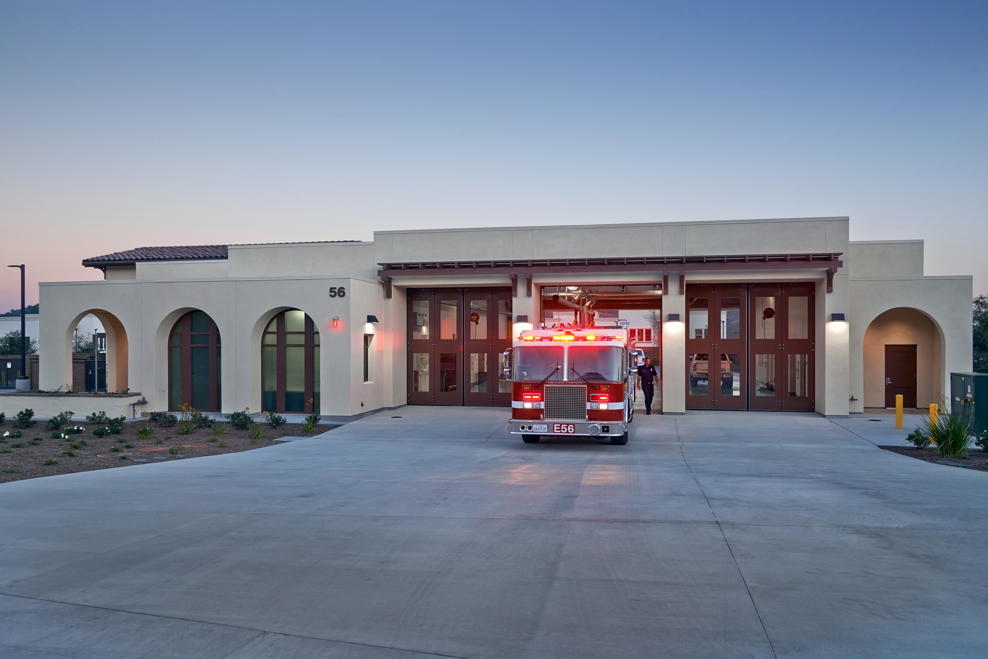 The exterior of the station.