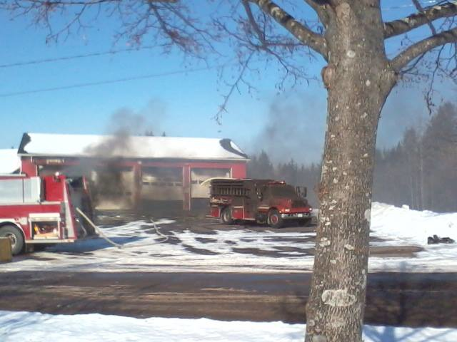 Officials believe the fire started in one of the engines.