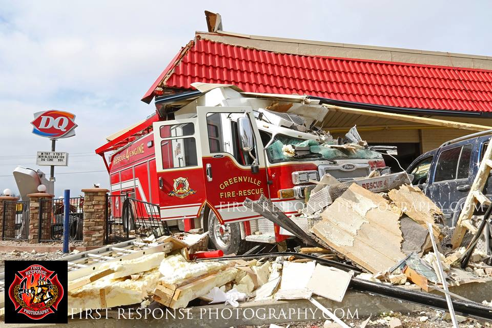 The rescue engine was being returned to Greenville when it crashed.