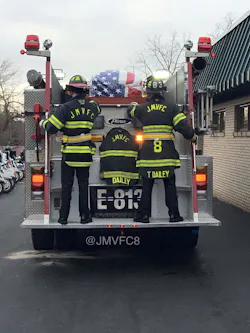 Bryan and Tyler Dailey take their final ride with their dad, Harford Senior Deputy Patrick Dailey. Bryan and Tyler Dailey take their final ride with their dad, Harford Senior Deputy Patrick Dailey.