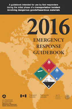 Emergency Response Guide, 2016 edition. Emergency Response Guide, 2016 edition.
