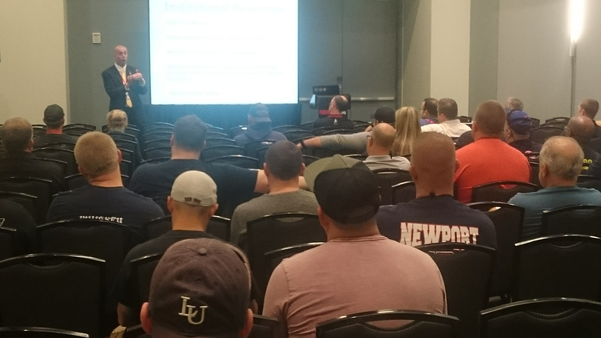 Lt. Brad French speaking in his session 'The Company Officer as Instructor' at Firehouse Expo 2016.