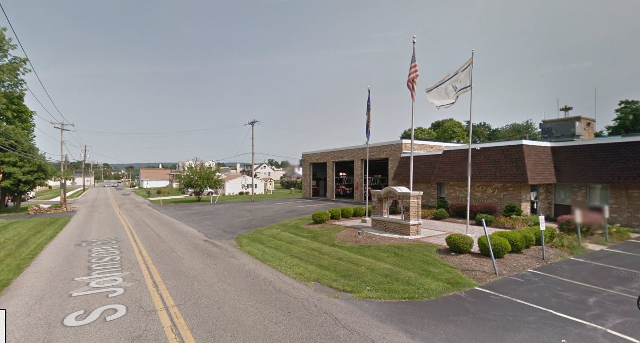 A firefighter was struck crossing the street to get to Paxtonia fire station to answer an emergency call.