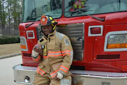 Kregg Lumpkin, who played football for the University of Georgia, Green Bay Packers and New York Giants, graduated from the Clayton County Fire and Emergency Services recruit school in November. Kregg Lumpkin, who played football for the University of Georgia, Green Bay Packers and New York Giants, graduated from the Clayton County Fire and Emergency Services recruit school in November.