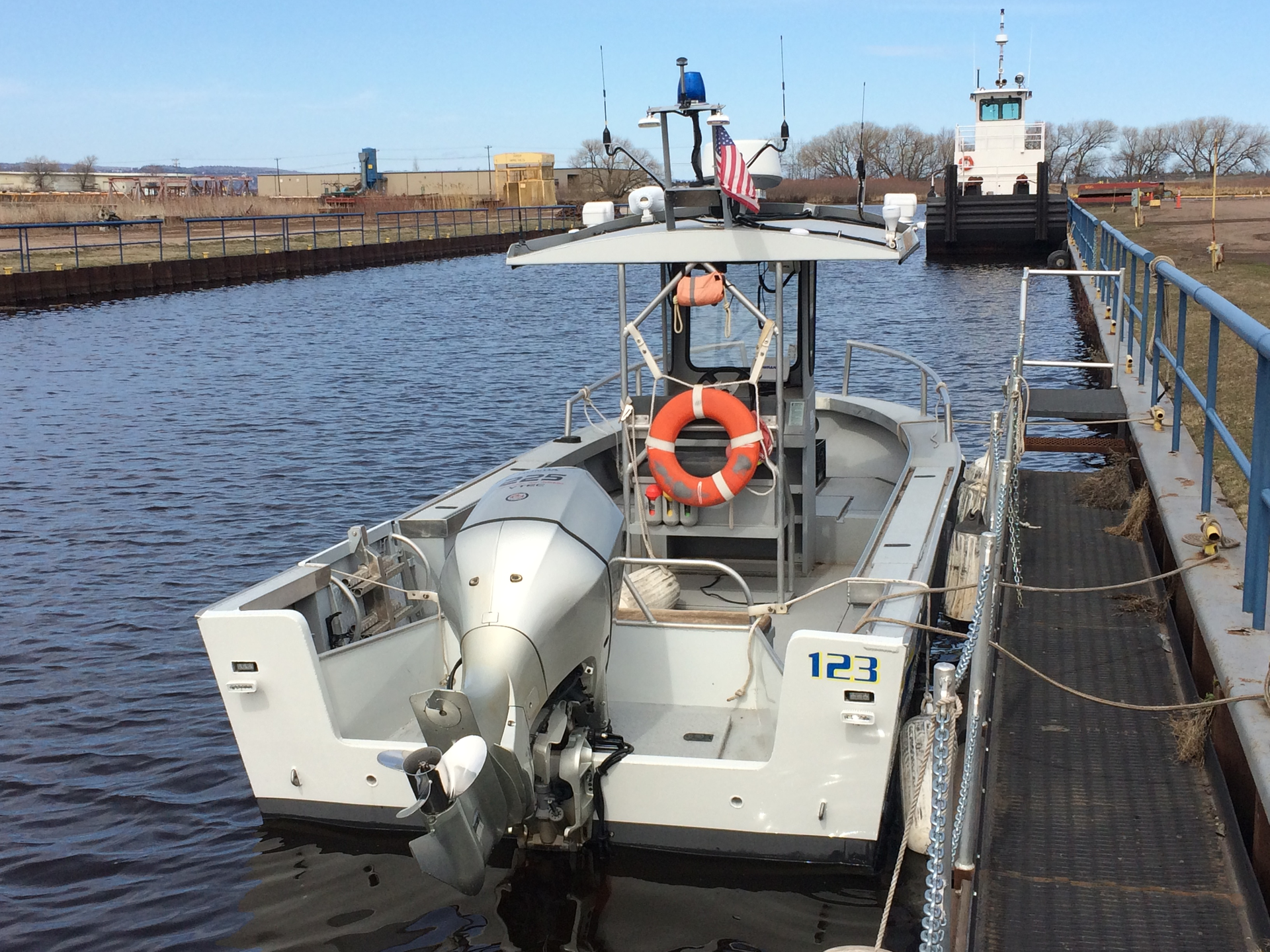 A well rigged patrol boat with broadband radar and e-charting is ready to go 24/7.