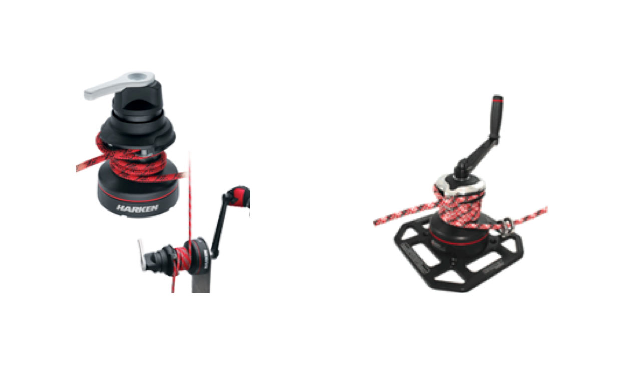 Harken Industrial's LokHead Winch (left) and Riggers Winch.