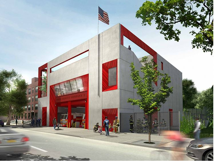 Rescue 2's station will include a 5,000-square-foot green roof and training areas on the roof.