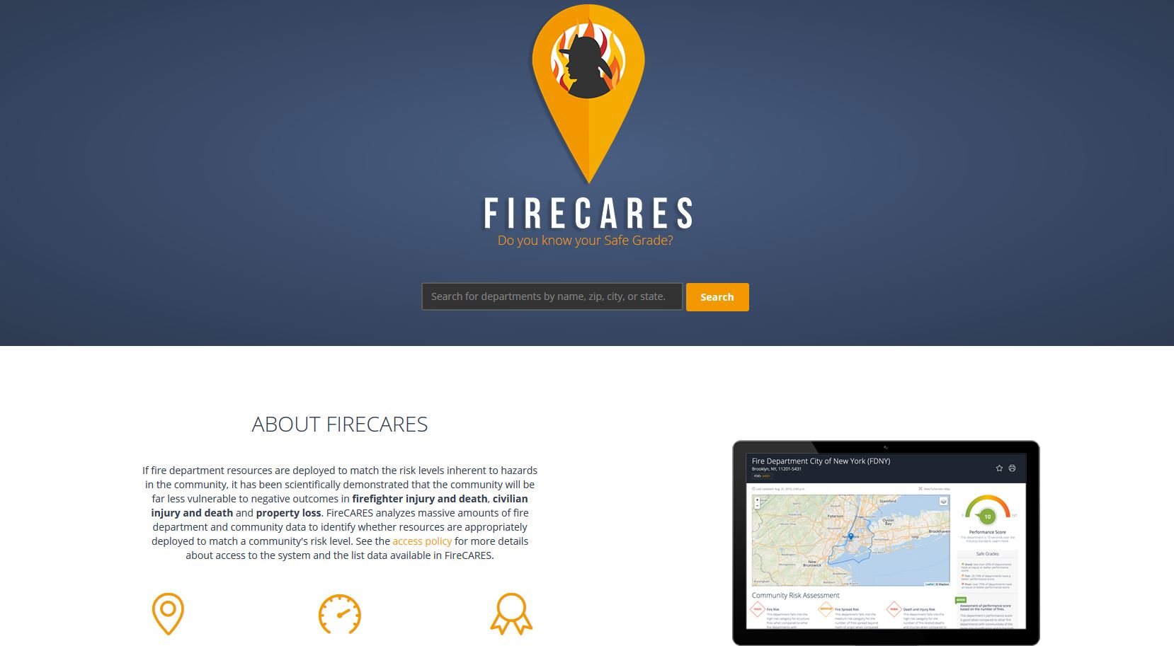 The Fire-Community Assessment/Response Evaluation System (FireCARES) integrates local data into scientific models to assist with community risk assessment and best firefighting practices.