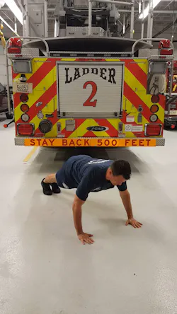Spidermans: Start in the push-up position, then step forward with your left foot and place it outside of your left hand. Spidermans: Start in the push-up position, then step forward with your left foot and place it outside of your left hand.