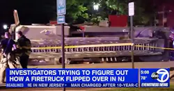 An investigation has begun into what caused a Nutley, NJ, ladder apparatus to overturn Saturday night, an incident which injured three firefighters. An investigation has begun into what caused a Nutley, NJ, ladder apparatus to overturn Saturday night, an incident which injured three firefighters.