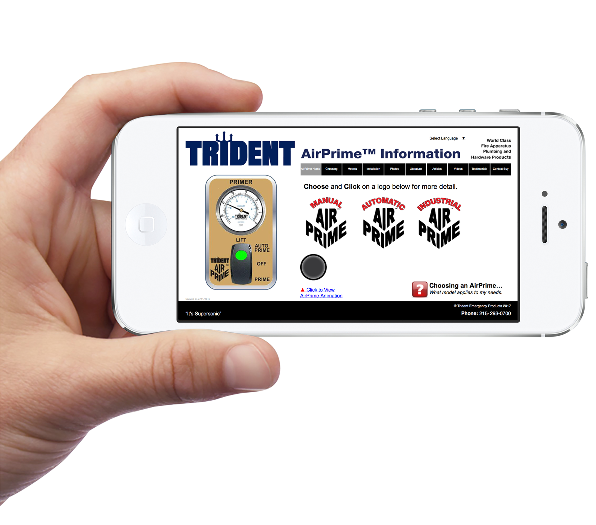 Trident Emergency Products launched a new website, www.TridentAutoAirPrime.com.