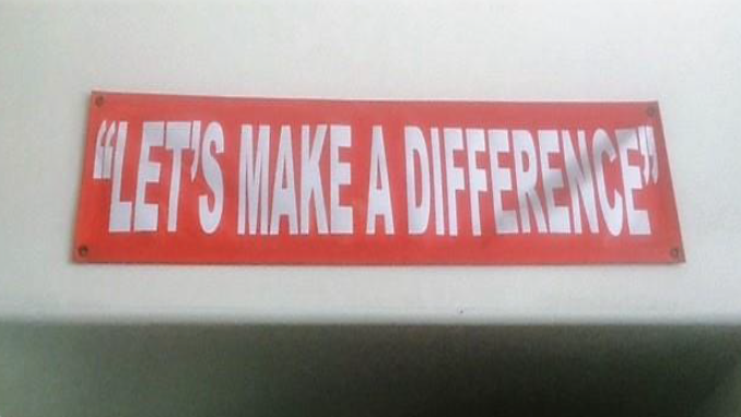 In my fire station, we have a banner over the door leading to the apparatus floor that reads &ldquo;Let's Make A Difference.&rdquo; It has been there for 20 years. We have all seen similar signs in our stations, but how many of us sit down with our new hires and simply ask them, &ldquo;What does that sign mean to you?'