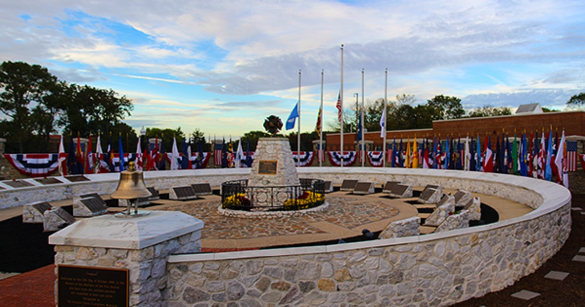 The National Fallen Firefighters Memorial at the National Fire Academy in Emmitsburg, MD.