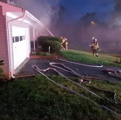 Firefighters from Silver Hill Fire/EMS Station 829 split their crew and rescued three children from a Temple Hills house fire Sunday morning. Firefighters from Silver Hill Fire/EMS Station 829 split their crew and rescued three children from a Temple Hills house fire Sunday morning.