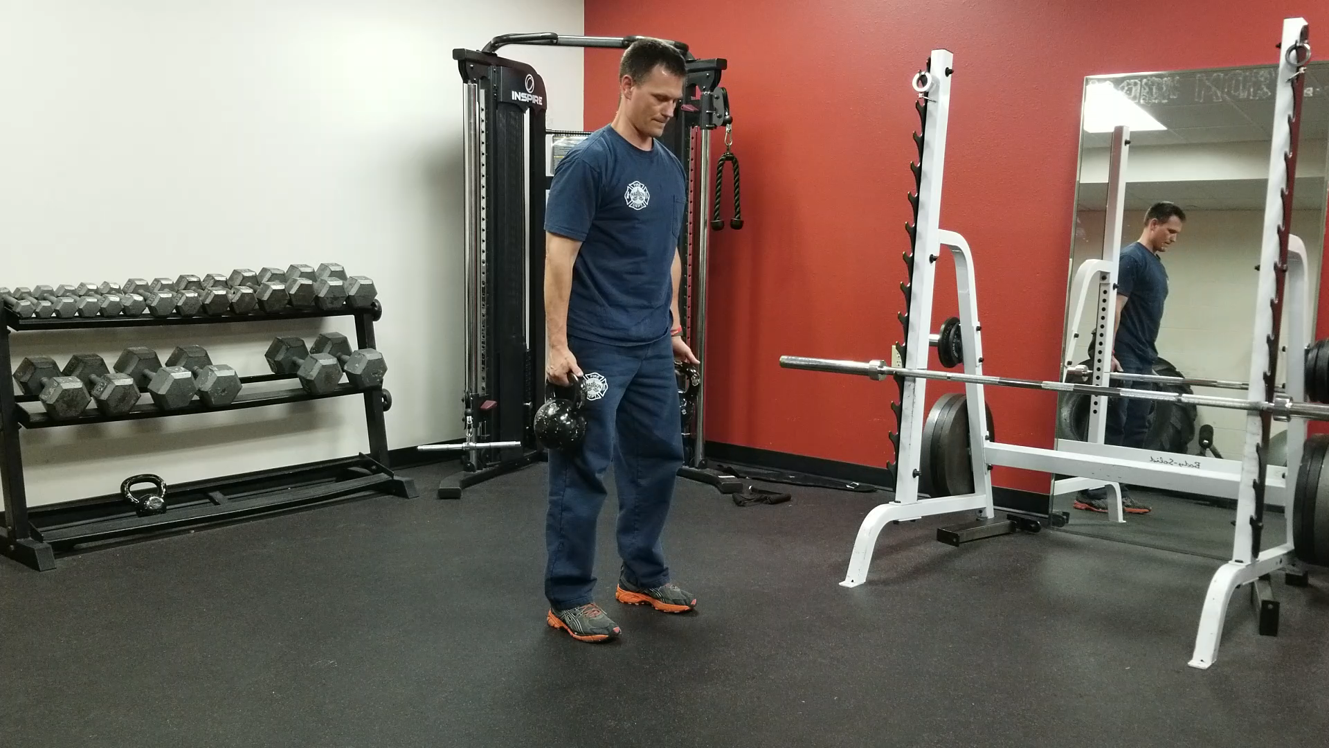 Deadlifts&mdash;How to do it: Nothing is more natural to the human body than the task of lifting something from the ground. The principal idea of the deadlift is very simple: Pick up a barbell or dumbbells off the ground and set it or them back down. Make sure to keep your feet flat on the ground and maintain good posture throughout the movement. Brace your abs for added back protection.