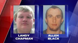Landy Chapman and Allen Black face several charges in connection with arson fires and false fire calls. Landy Chapman and Allen Black face several charges in connection with arson fires and false fire calls.