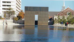 The Memorial shows 9:01 on one of the Gates of Time, the last moment of peace. The Memorial shows 9:01 on one of the Gates of Time, the last moment of peace.