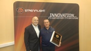 Pictured (left to right) Ray Sharrah, Streamlight President and Chief Executive Officer and Frank McArdle, Owner, Holt & McArdle Associates.