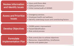 An example of the contents of the standard for the Planning element of the American National Standard for Occupational Health and Safety Management Systems. An example of the contents of the standard for the Planning element of the American National Standard for Occupational Health and Safety Management Systems.