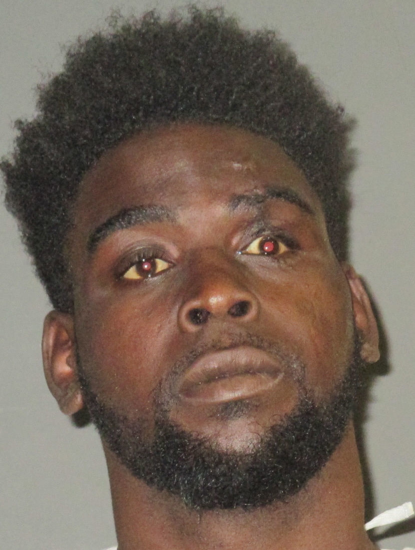 A booking photo of Jaylan Franklin, 22.