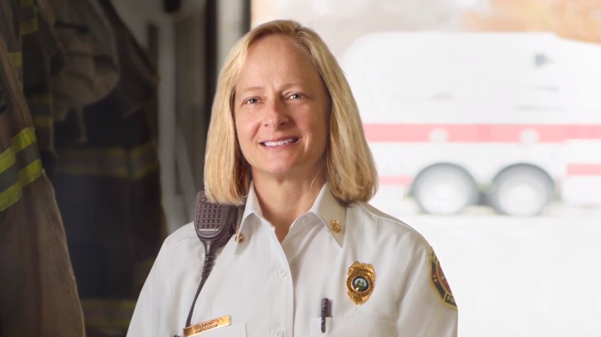 Huntington, WV, Fire Chief Jan Rader.