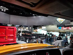 View from the driver’s seat in a Class 8 heavy truck. Note how the top of the dash panel is no higher than the rear radius of the hood panel. View from the driver’s seat in a Class 8 heavy truck. Note how the top of the dash panel is no higher than the rear radius of the hood panel.