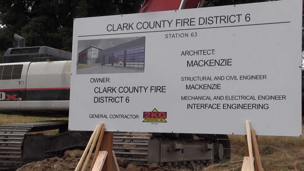 The site of Clark County Fire District 6's new station during a groundbreaking ceremony on Thursday, Aug. 30, 2018.