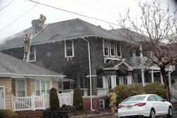 Upon arrival on scene, crews went to work performing roof ventilation. Upon arrival on scene, crews went to work performing roof ventilation.