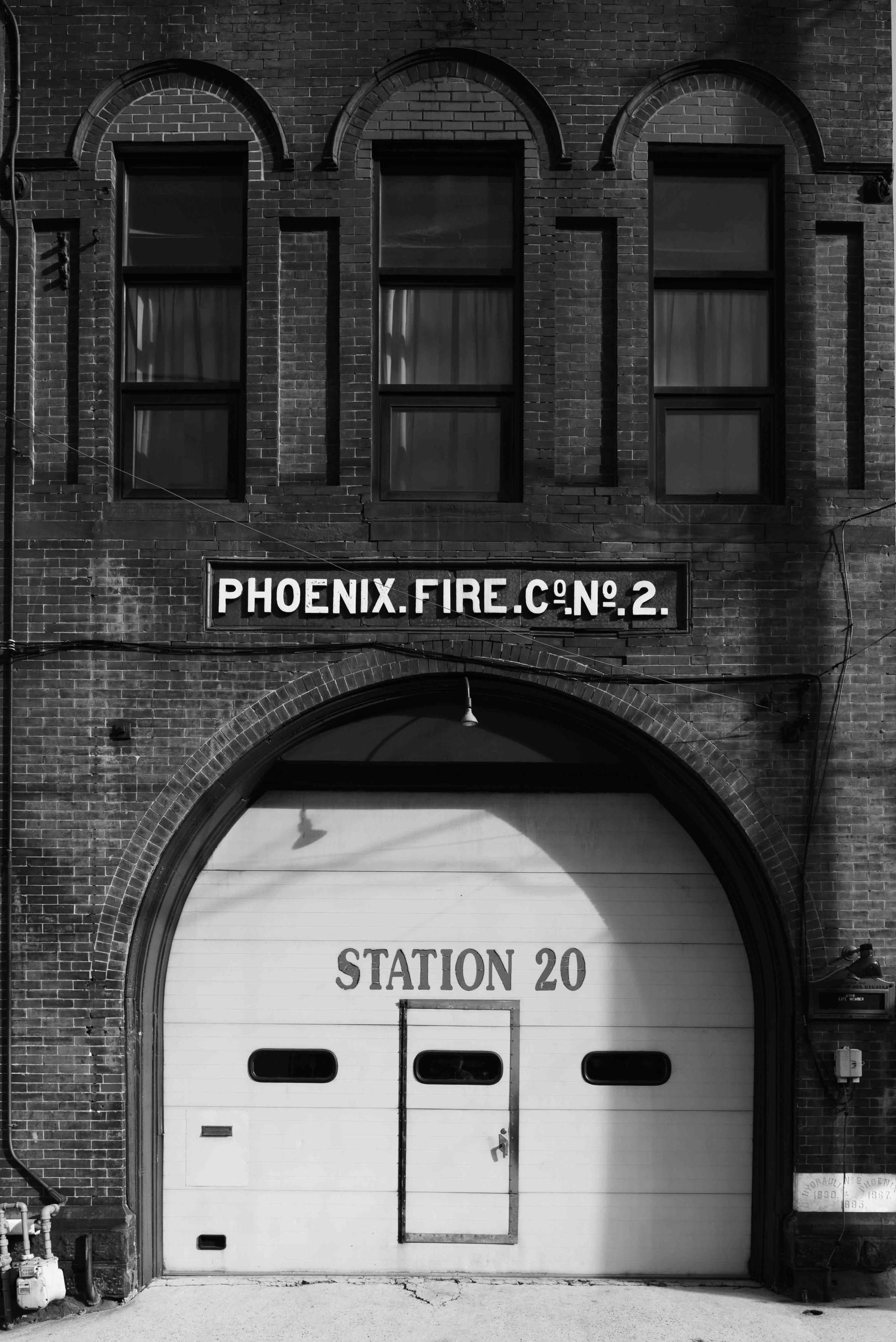 Phoenix Fire Company No. 2 &ndash; Pottsville, PA: The Phoenix Fire Company No. 2 moved to its present location in 1884, having been previously known as the Schuylkill Hydraulian Company. The company used horse-drawn equipment until 1919, when the company purchased a motorized American La France 75-foot aerial ladder truck.