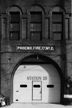 Phoenix Fire Company No. 2 – Pottsville, PA: The Phoenix Fire Company No. 2 moved to its present location in 1884, having been previously known as the Schuylkill Hydraulian Company. The company used horse-drawn equipment until 1919, when the company purchased a motorized American La France 75-foot aerial ladder truck. Phoenix Fire Company No. 2 – Pottsville, PA: The Phoenix Fire Company No. 2 moved to its present location in 1884, having been previously known as the Schuylkill Hydraulian Company. The company used horse-drawn equipment until 1919, when the company purchased a motorized American La France 75-foot aerial ladder truck.