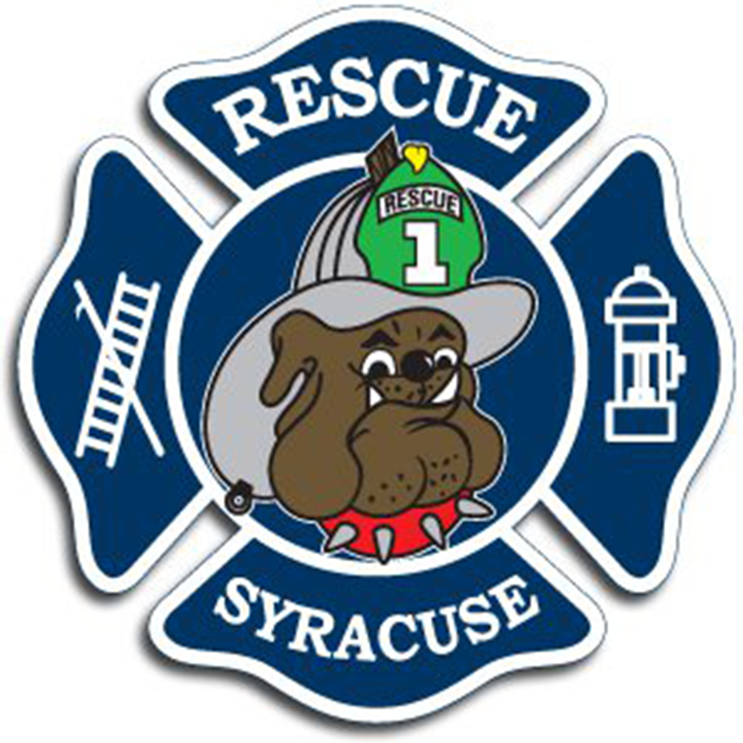 Firefighters from Syracuse's Rescue Company and Marine 1 rescued the woman who was hanging from a chain on the bridge.
