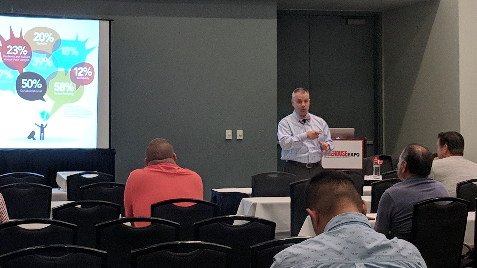 Assistant Chief David Emanuel covers workplace bullying at Firehouse Expo 2018.