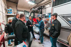 Spartan employees being taught proper maintenance process. Spartan employees being taught proper maintenance process.